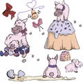 Dolly Sheep Easter Set